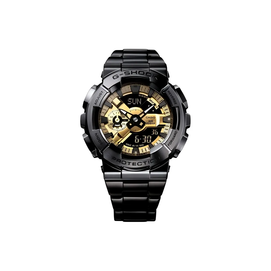 CASIO Steel Series Кварцевый механизм нержавеющая сталь ремешок мужские часы золотой циферблат