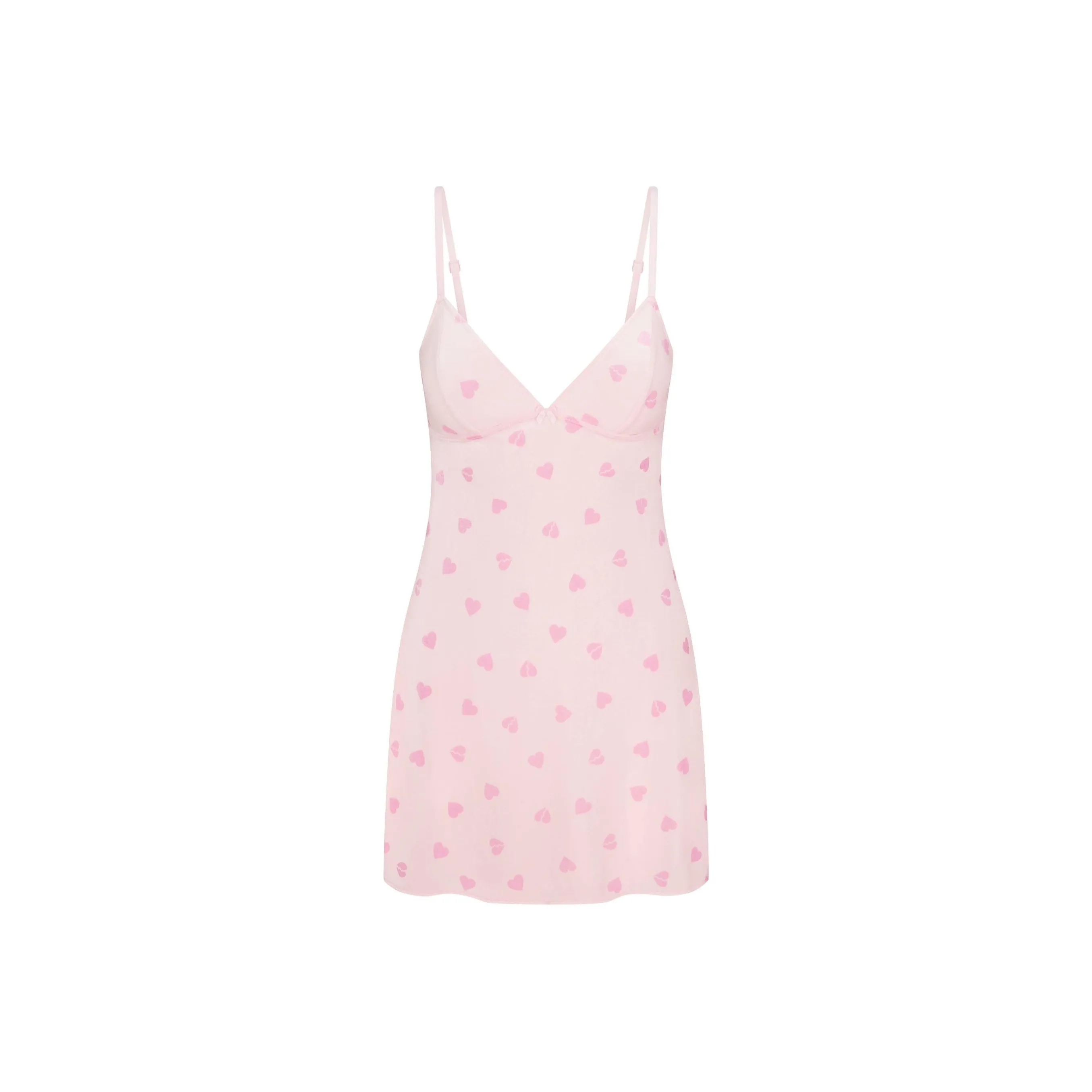 Skims Valentine's Day Collection Slip Dresses Women's Cherry Blossom Heartbreaker