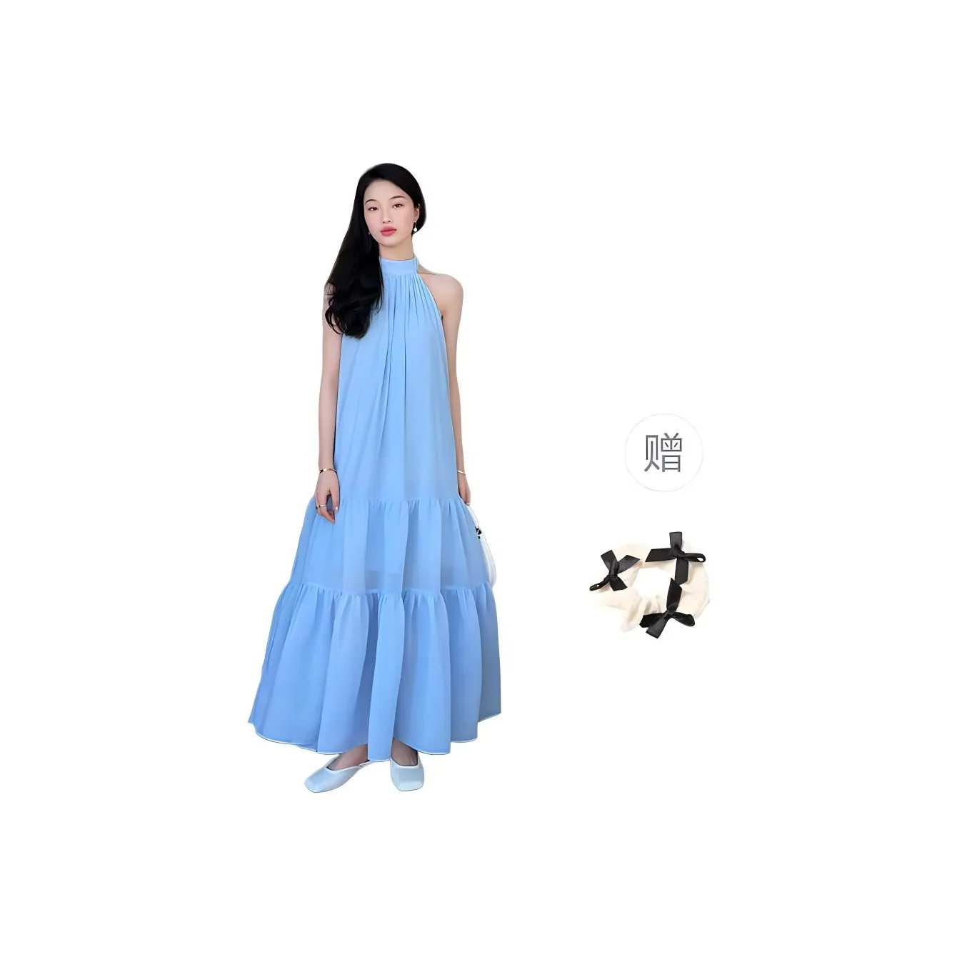 TURN UP Sleeveless Dresses Women's Sky Blue