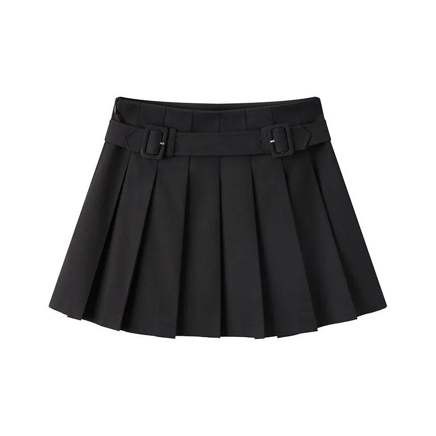 LEDIN Черная Женская Повседневная Короткая Юбка