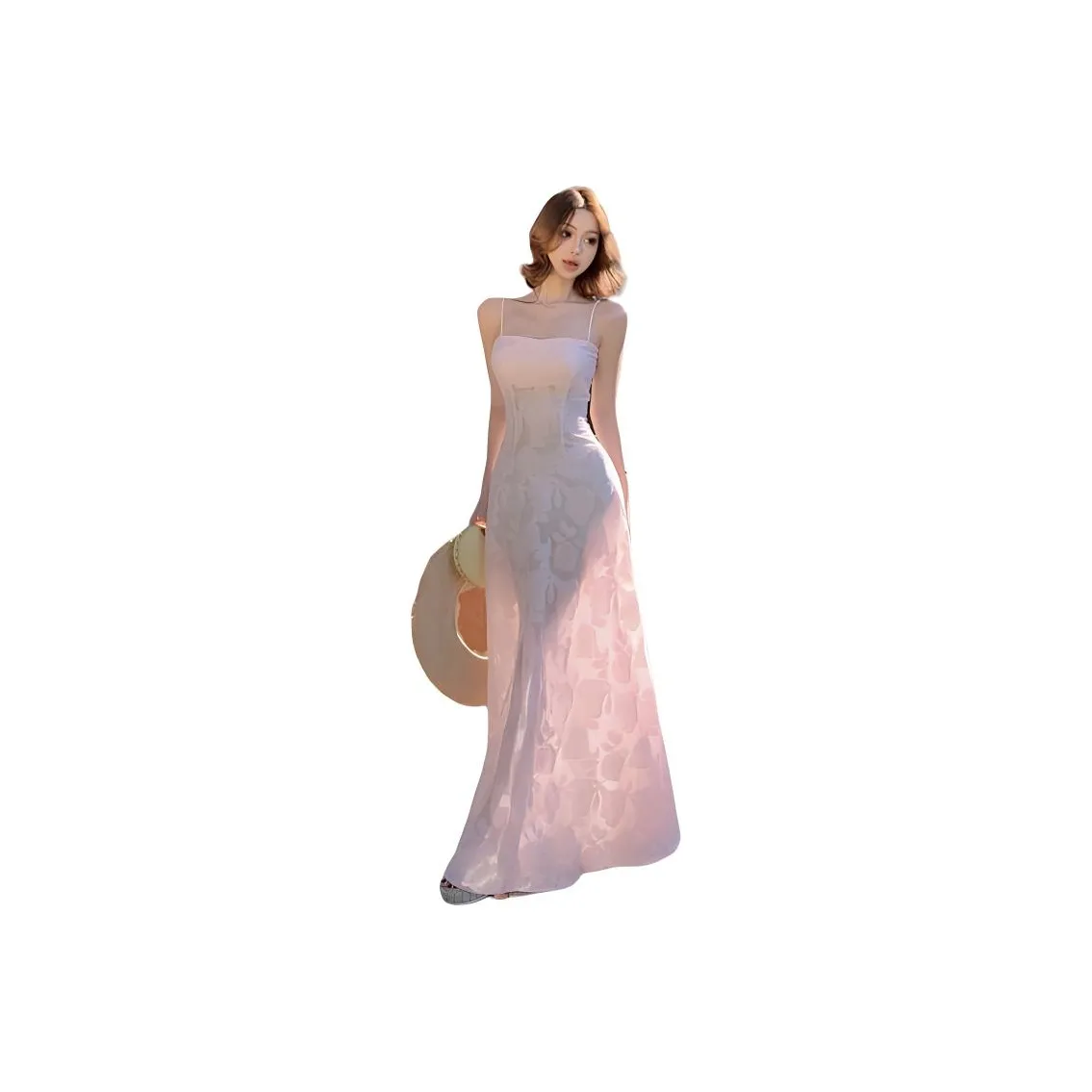 ZCDECO Slip Dresses Women's Pink