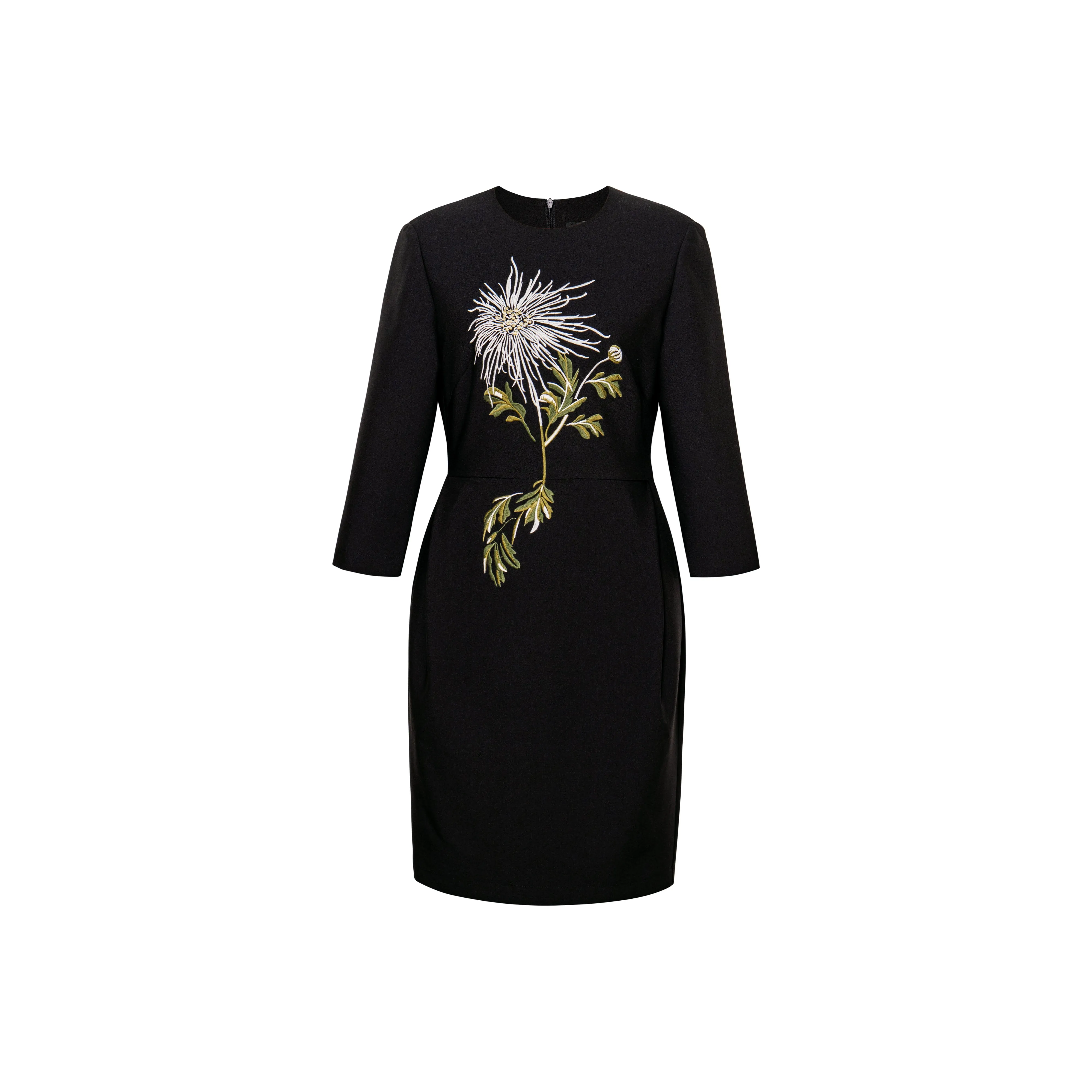 ROEYSHOUSE Длинное платье с длинными рукавами женское черное