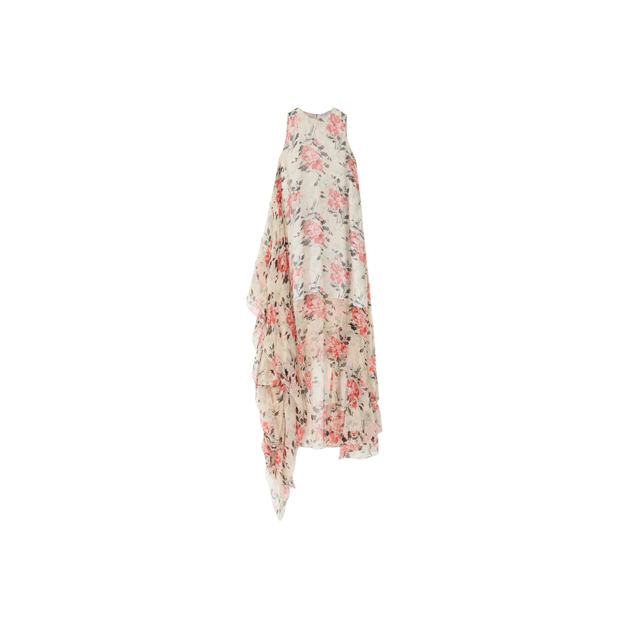LOEWE Sleeveless Asymmetric Hem Maxi Dress