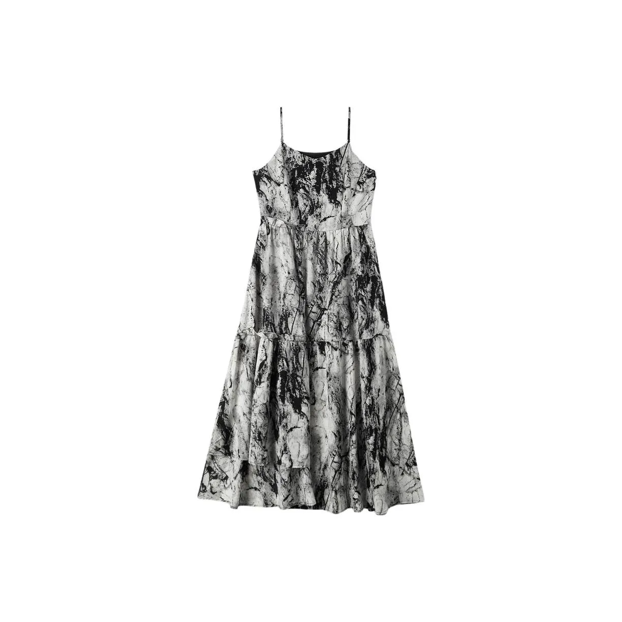 EICHITOO Юбка-платье Женское Черное Белое Цветочный