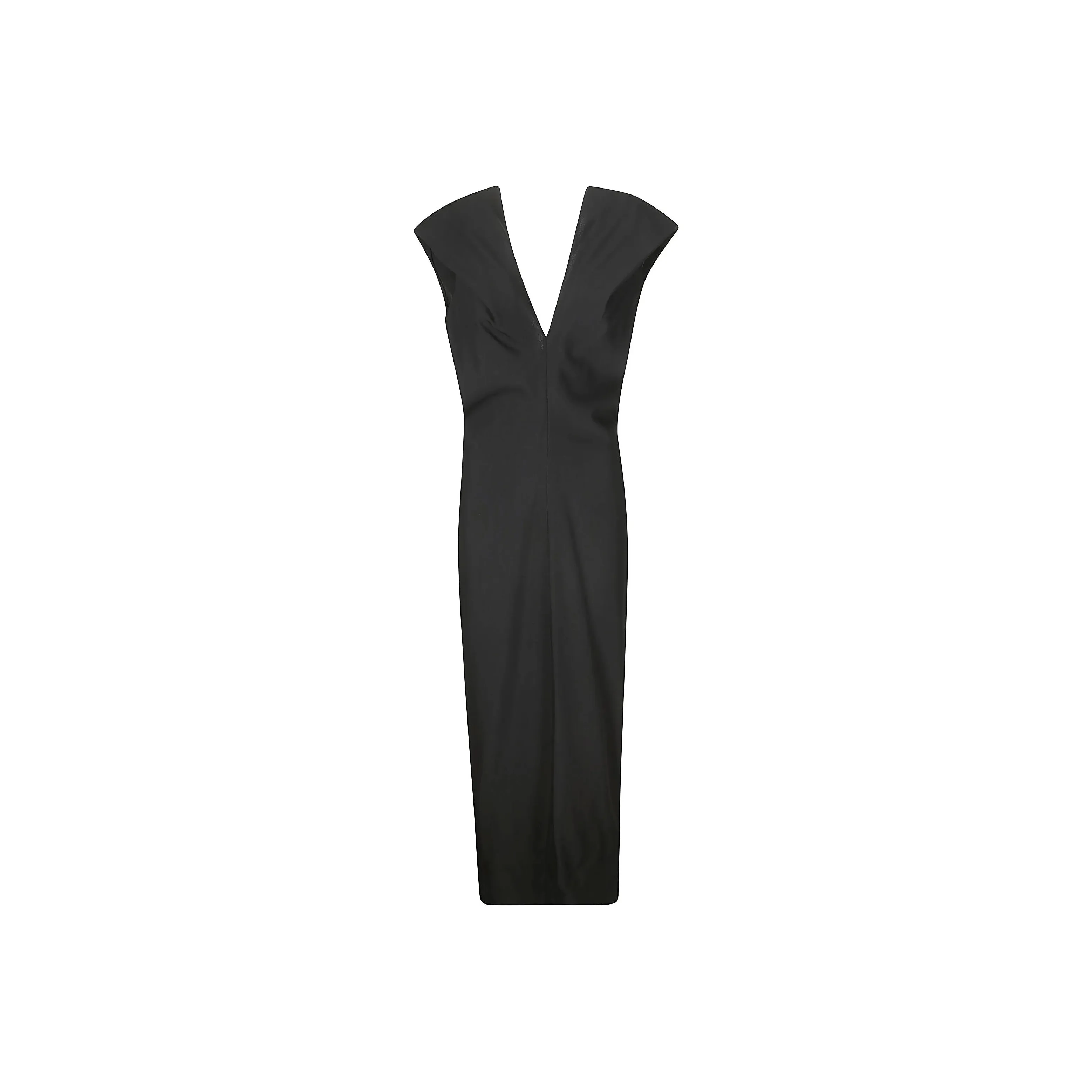 KHAITE V Neck Sleeveless Dress