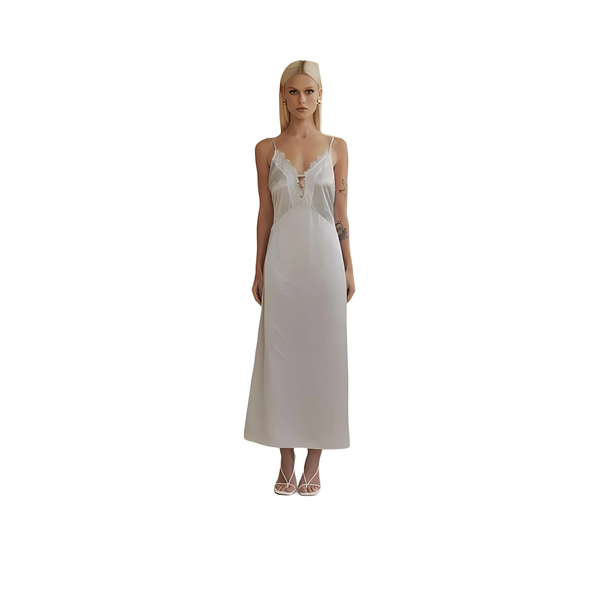 ELLIATTCOLLECTIVE Юбка-платье Женское Серебристое