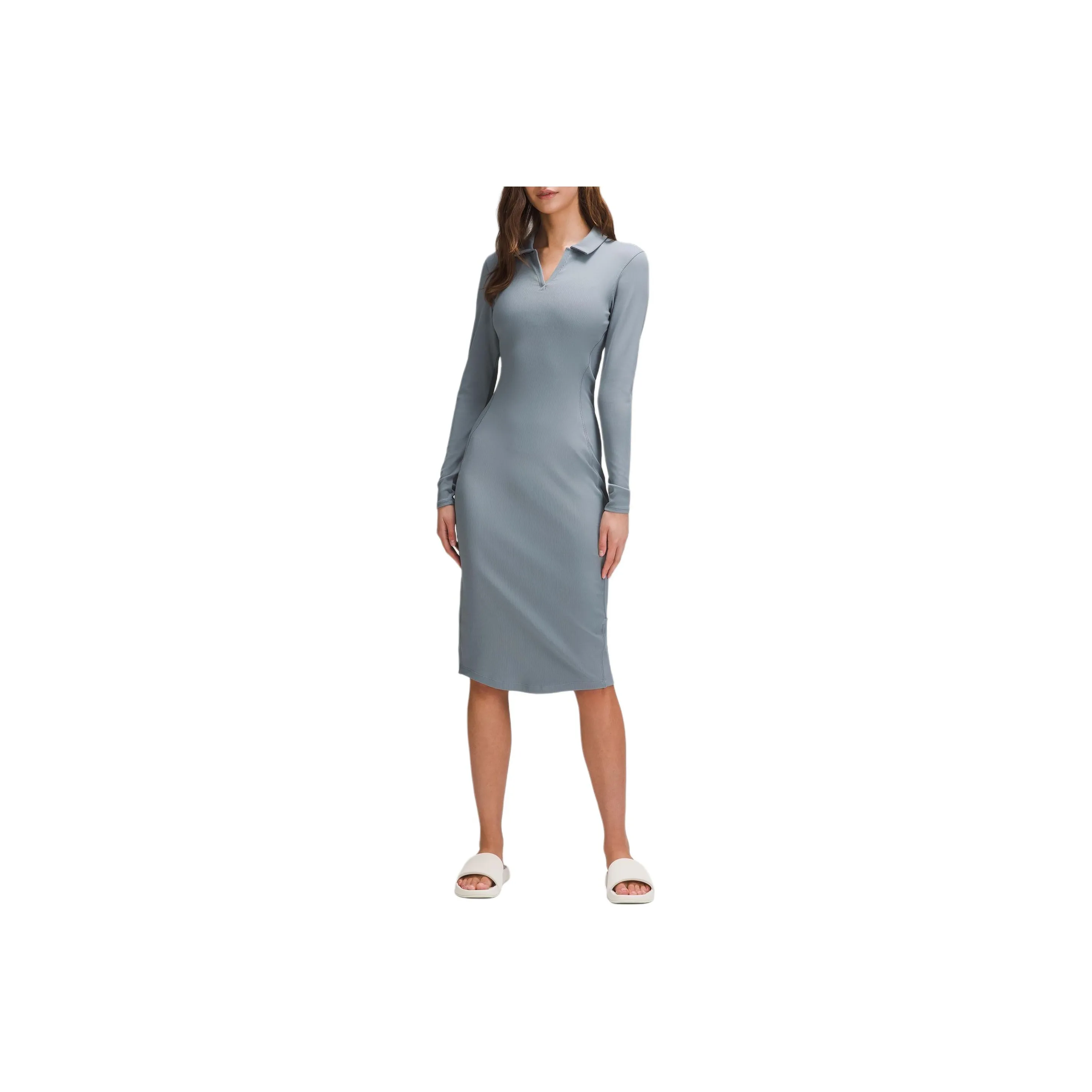 Lululemon Long Sleeved Dress Women's Belgian Blue