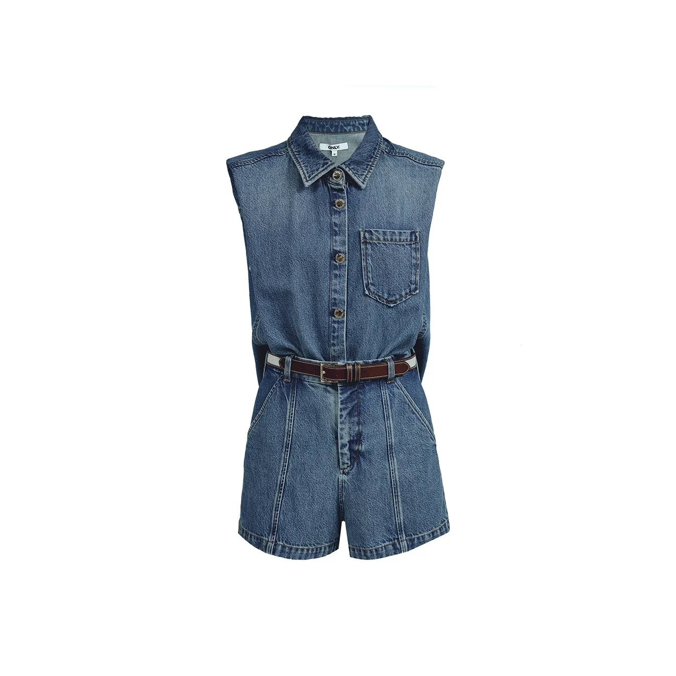 ONLY Jumpsuit Women's Washed Denim Blue