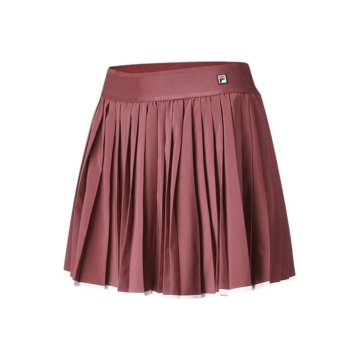 FILA SS24 Повседневные короткие юбки Женские Вино Красный