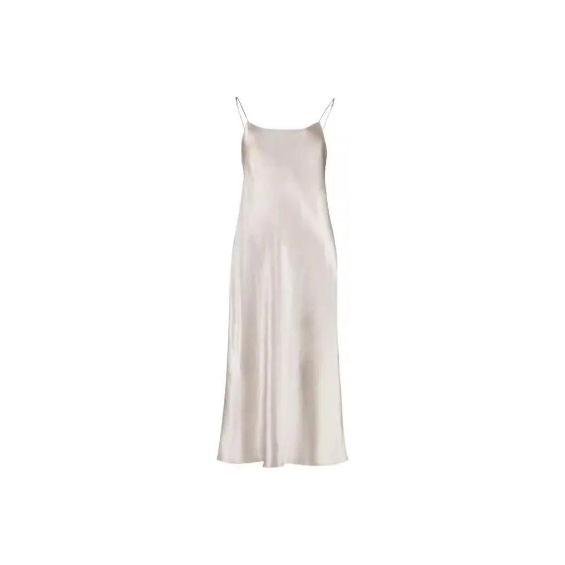 VINCE Satin Midi Slip Dress