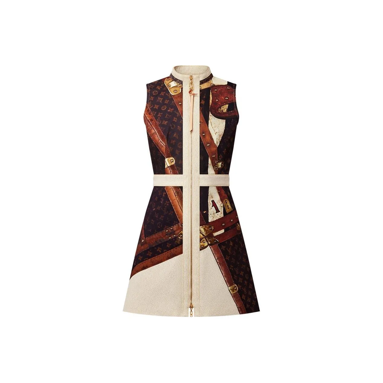 LOUIS VUITTON Denim Lv Trunk Dress