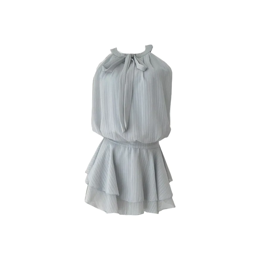 ARIADNAW STUDIO Без рукавов Платье Женское Светло-Синий