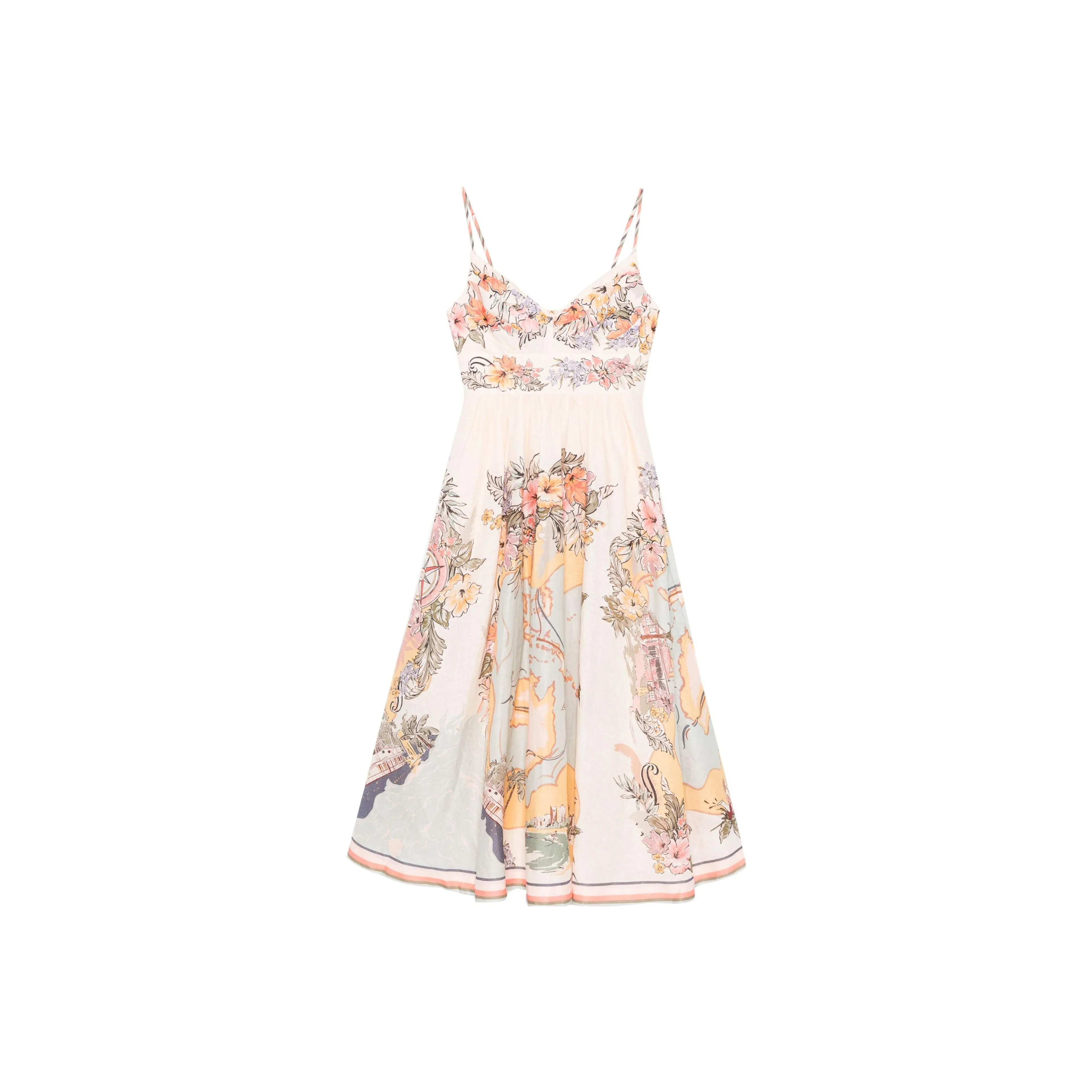 Zimmermann Tallow Midi Dress