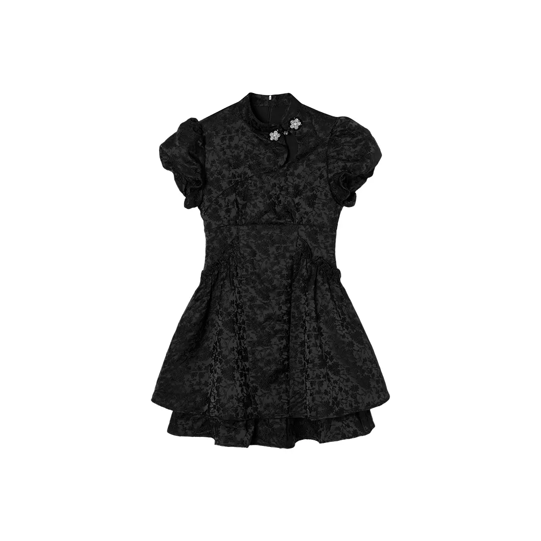 EPTISON WOMAN Short-Sleeved Dresses Women's Black