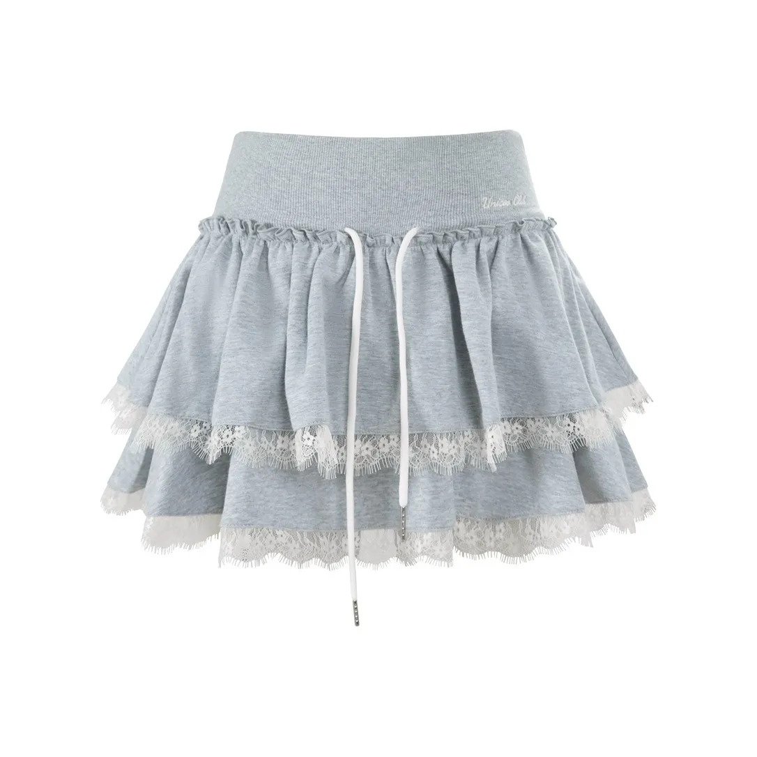 UNIFREE Повседневные короткие юбки женские Светлый Фотиния Серый