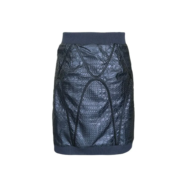 SIQIZ Королевский синий Женские Повседневные короткие юбки