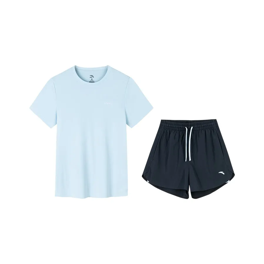 Anta Мечта Теневой синий + Основной черный Женские Повседневные костюмы