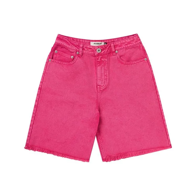 JOYRICH Розово-красные Женские Джинсовые Шорты