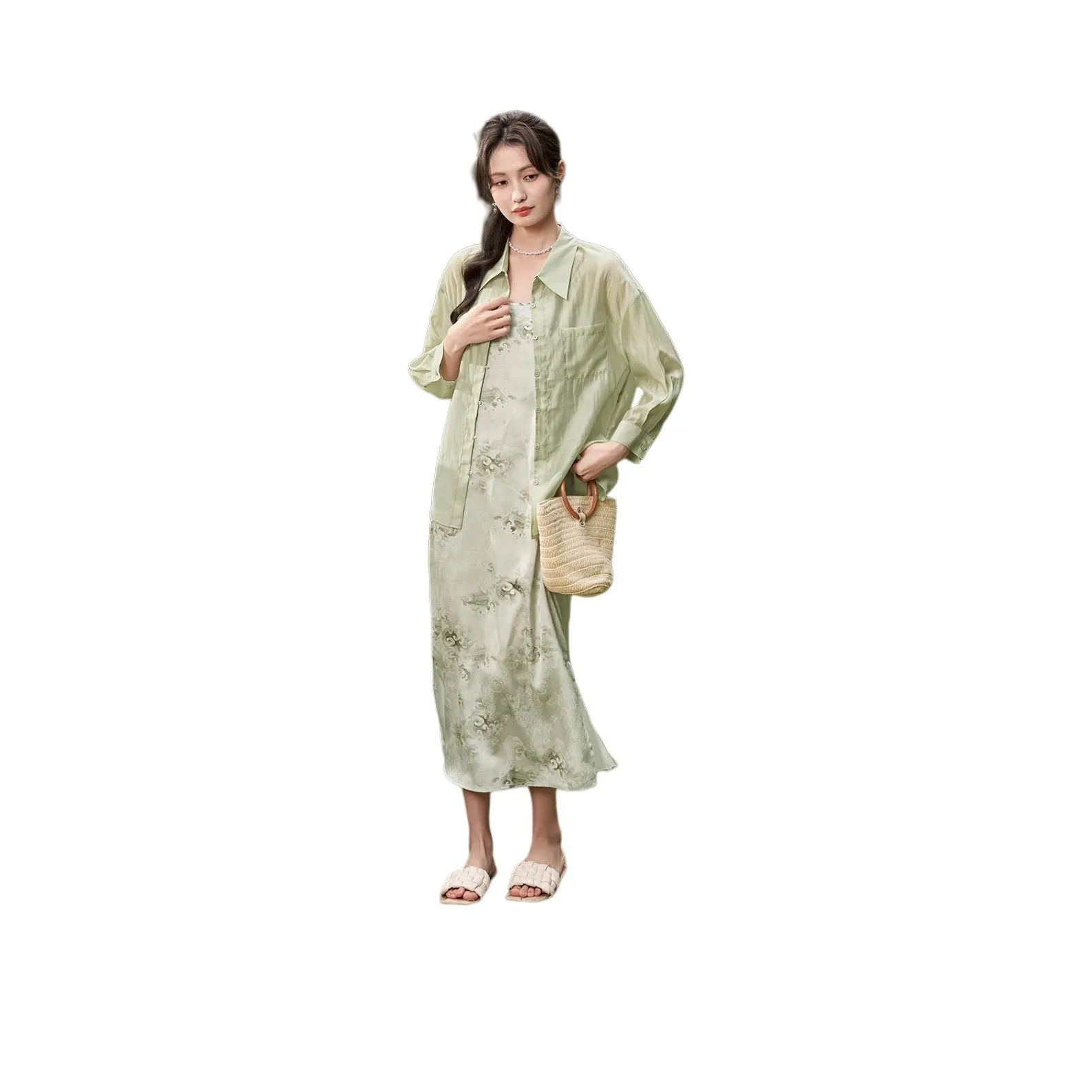 Itisf4 Two Piece Skirt Sets Women's Green