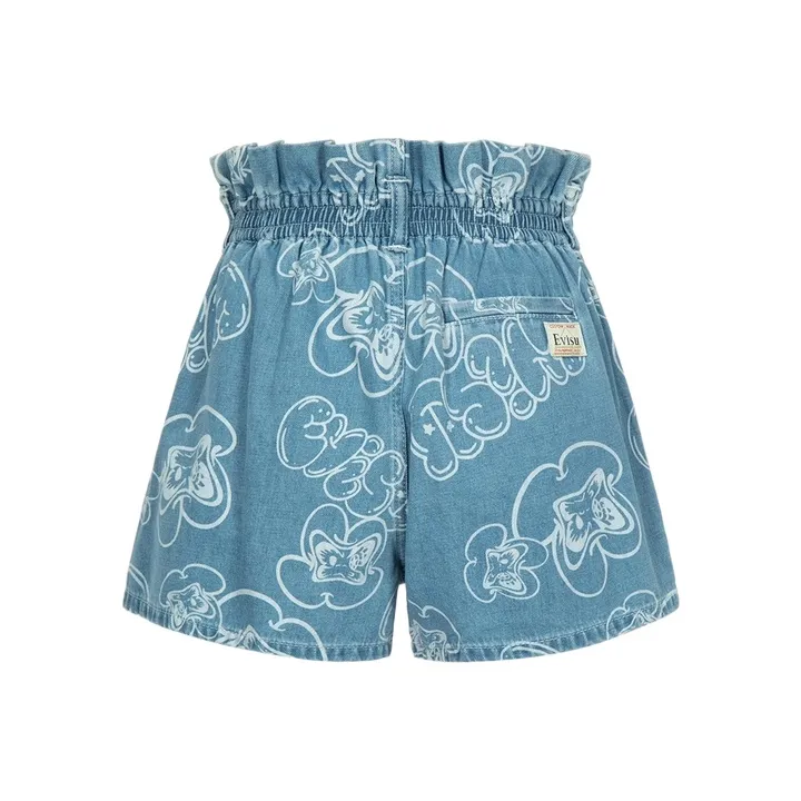 EVISU Джинсовый синий Женские Джинсовые шорты