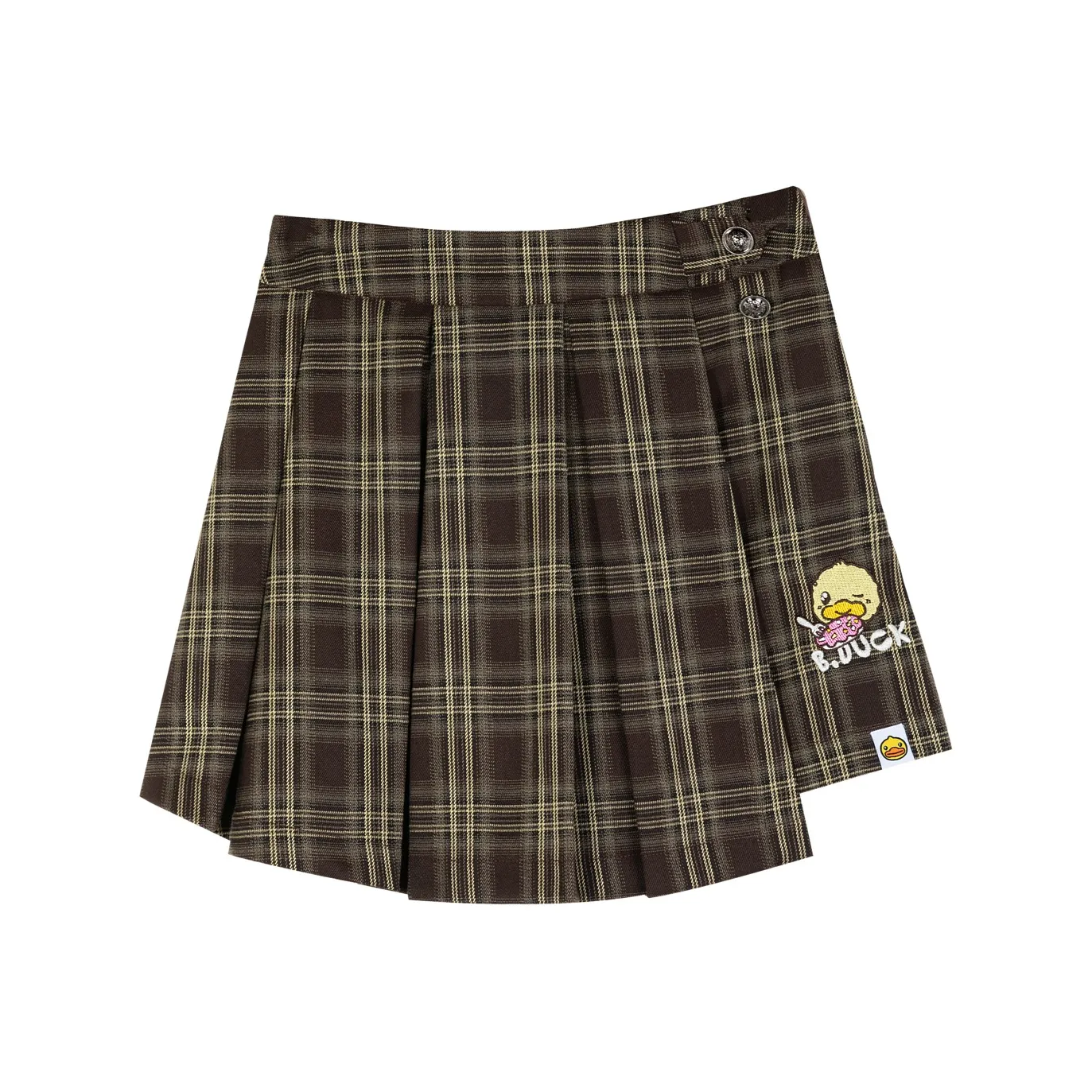 B.Duck Casual shorts Polaire Women's Brown Plaid