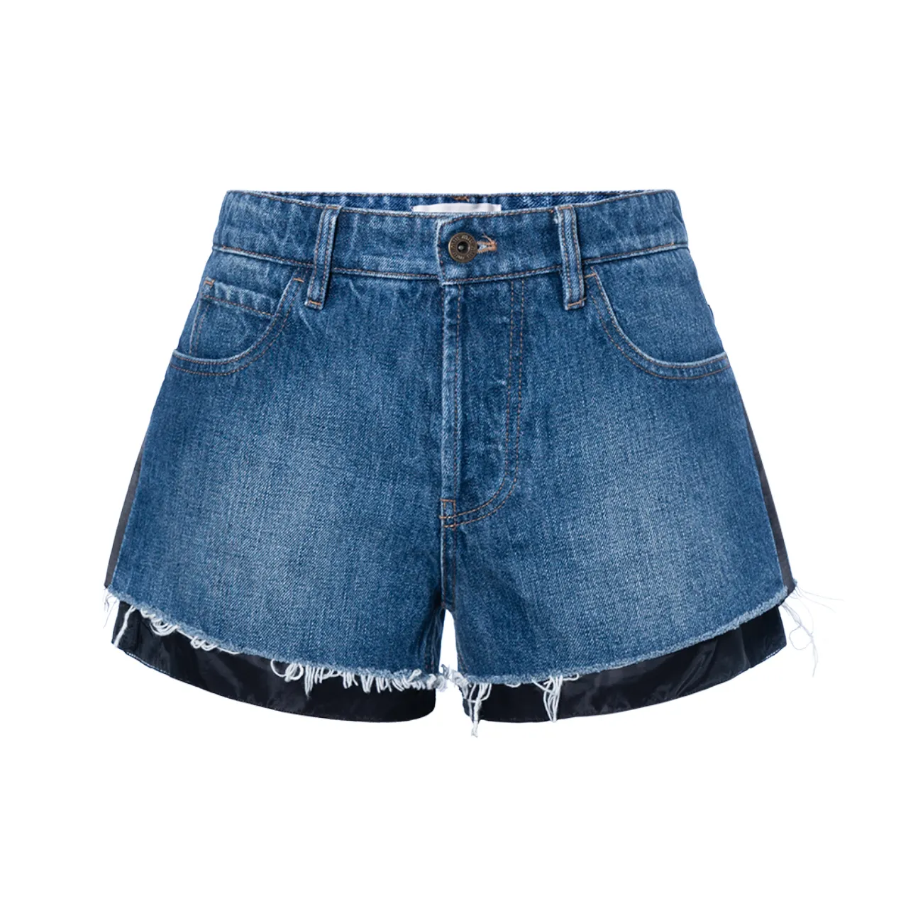 MIU MIU Denim Shorts Women's Denim Blue