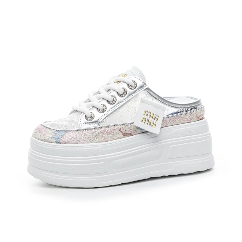 CHOVO Вышивка Cut Out Антибактериальные Домашние тапочки Женские