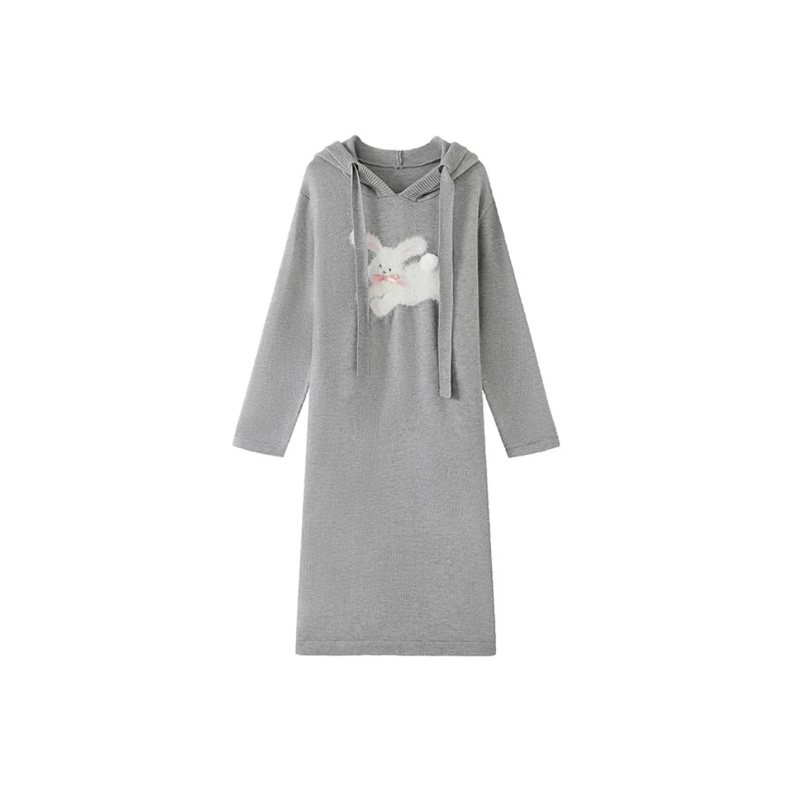 SHIRAN Длинное платье с длинными рукавами женское светло-пшеничный серый