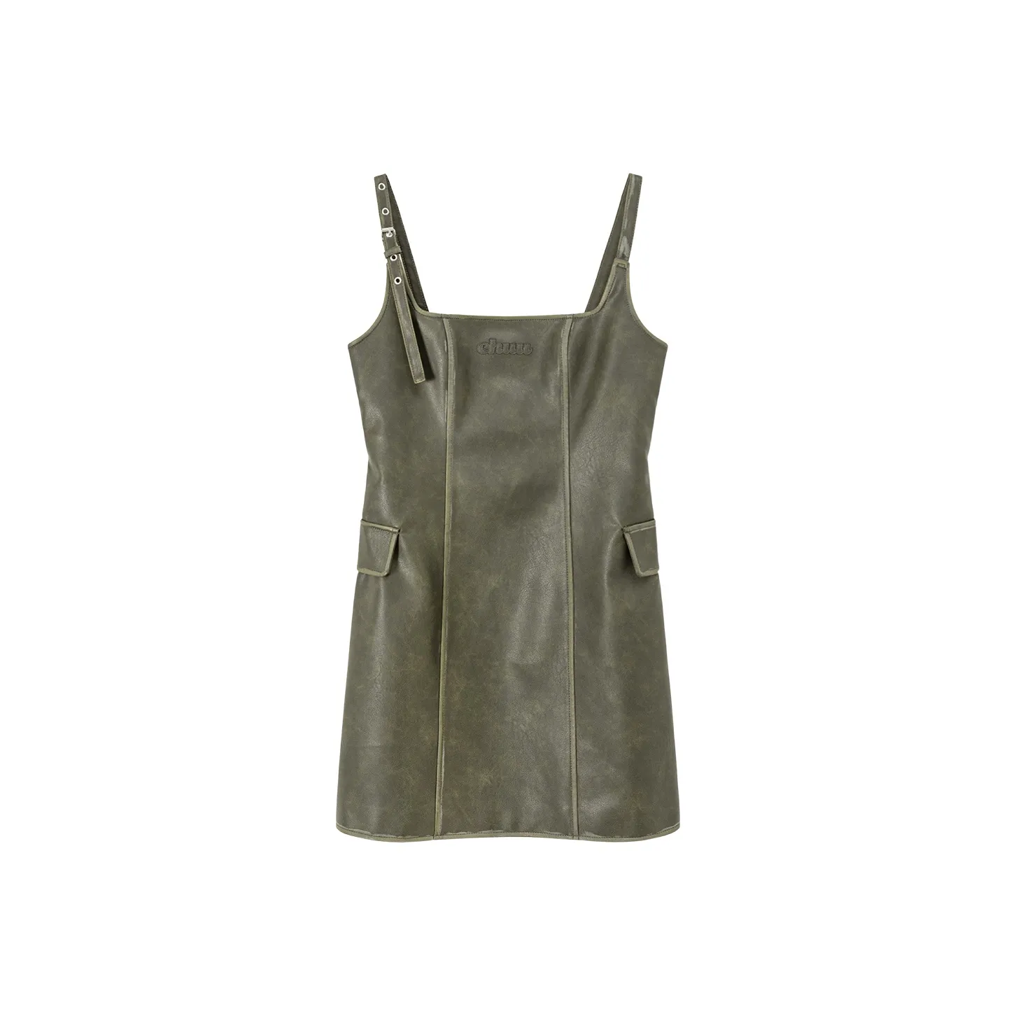 CHUU Горчичный зеленый Женские Слиплатья