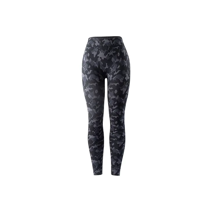 MOLY VIVI Black Camouflage Women's Sports Pants MOLY VIVI Черные Камуфляжные Спортивные Брюки для Женщин