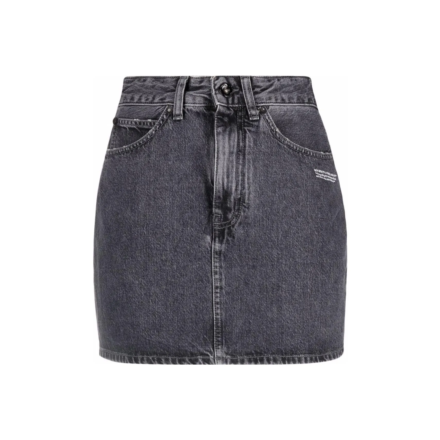 Off Белый FW22 Черно-серый Цвет Женские Джинсовые Короткие Юбки