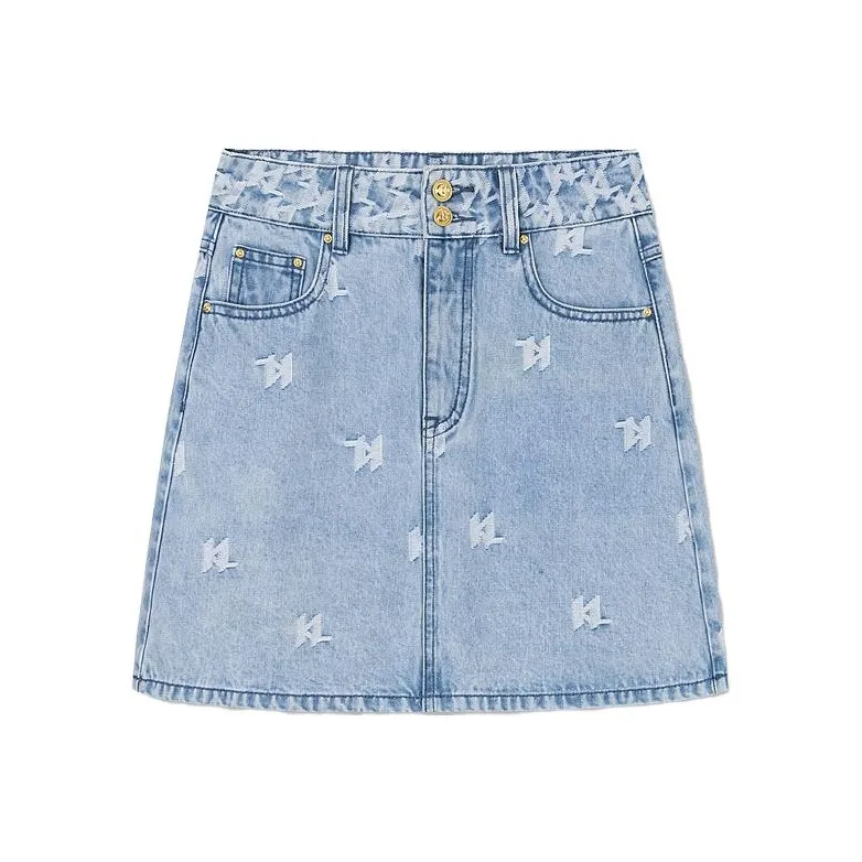 Karl Lagerfeld Джинсовые короткие юбки Женские Синие