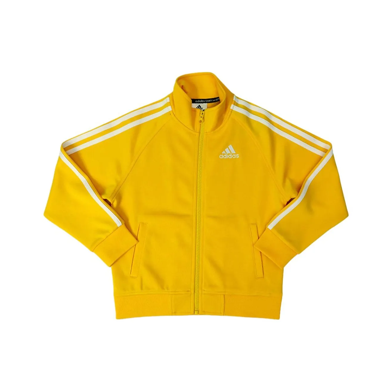 Adidas Куртки и Пальто Желтый Белый Детский