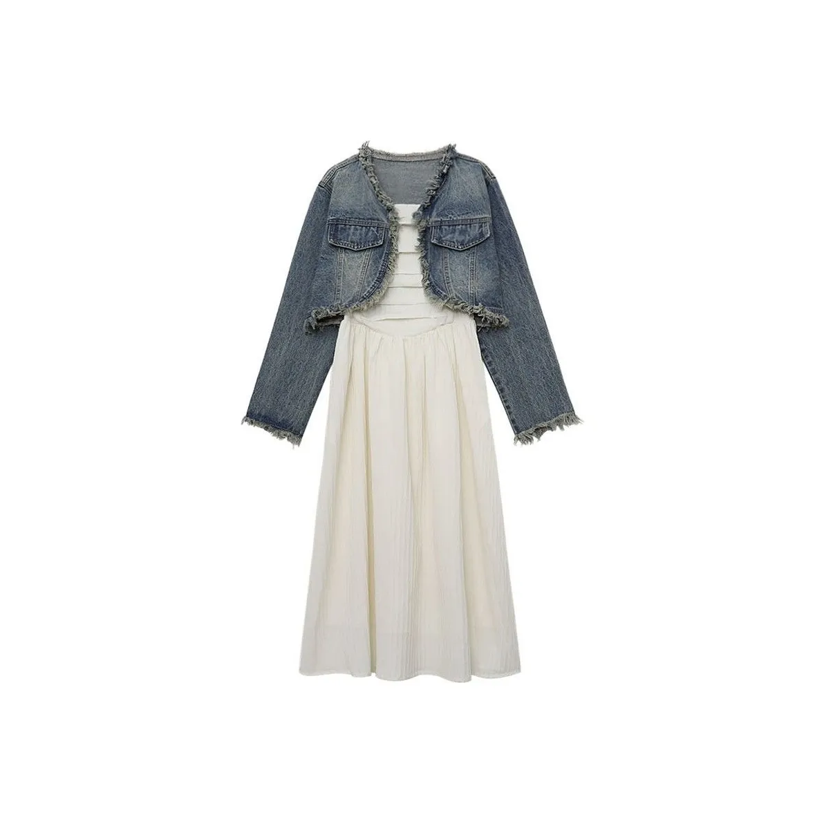 Cotton Shopping Skirt Set Women's