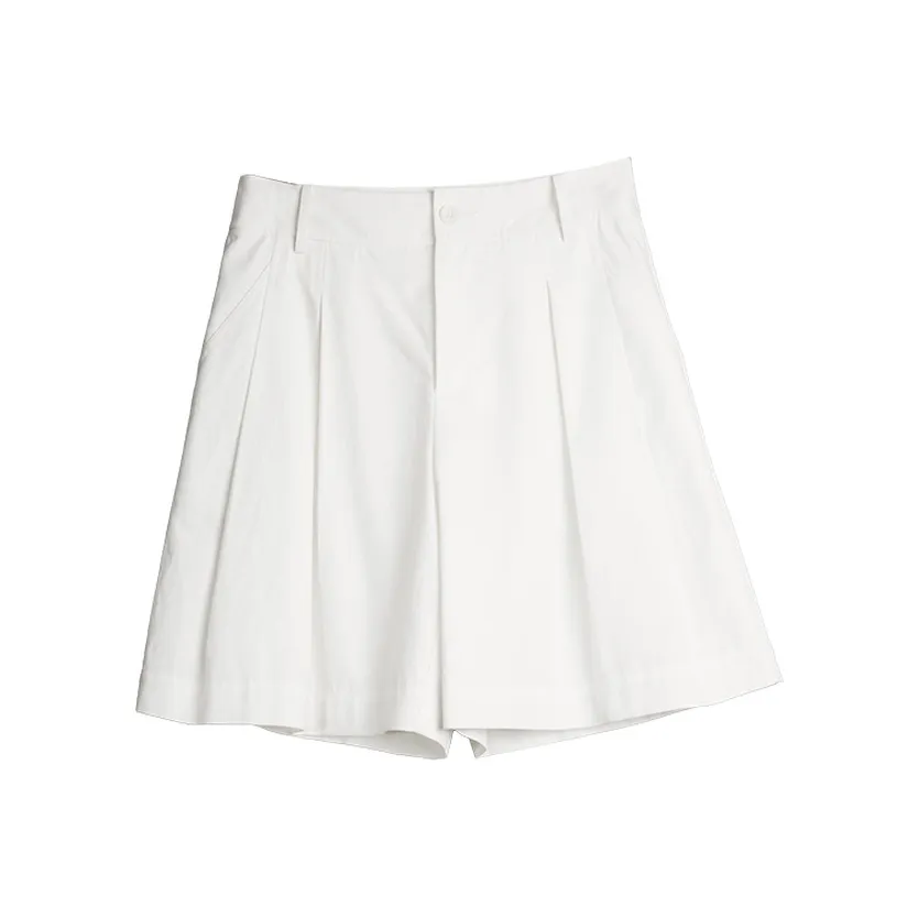 ELLE Повседневные шорты Женские Белые