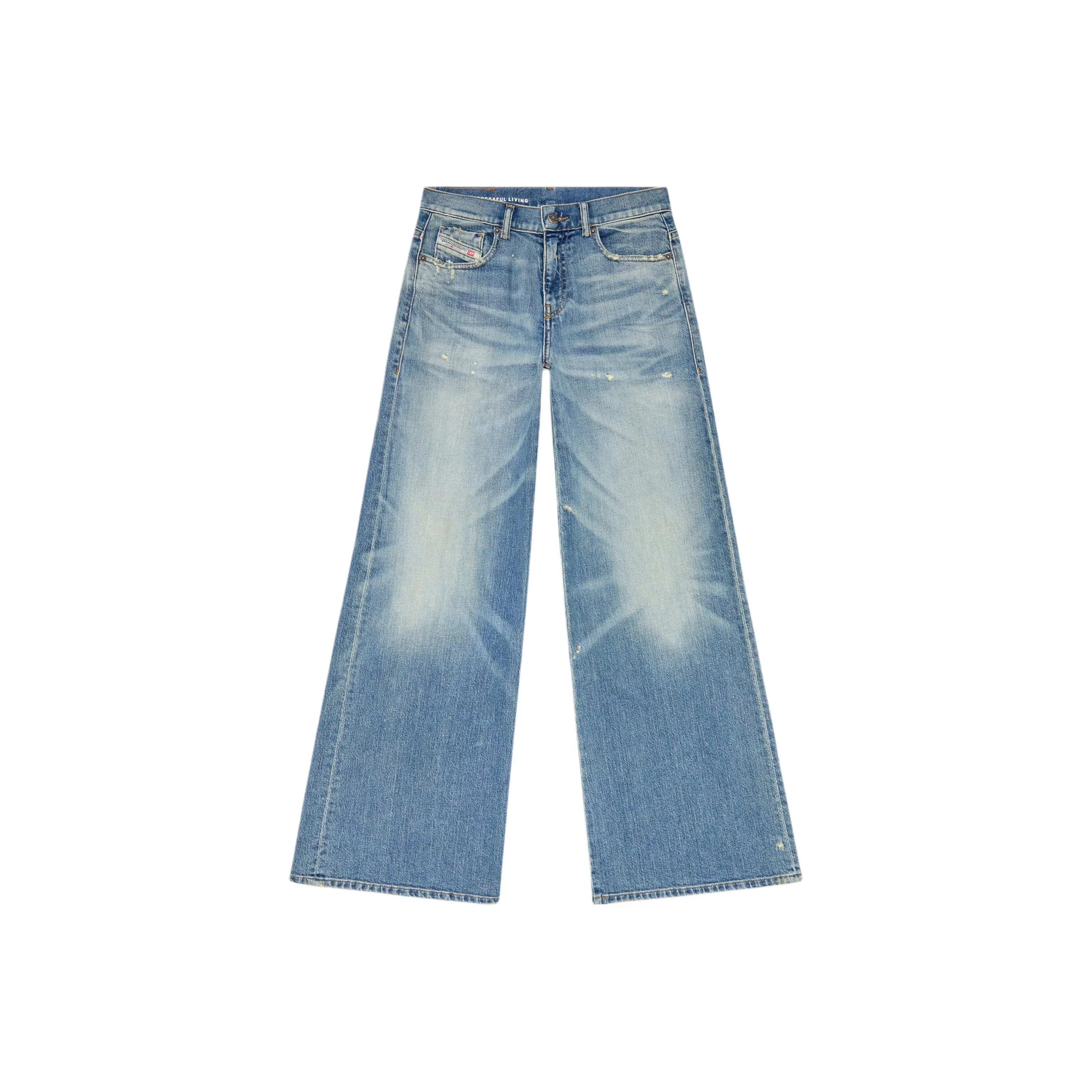 DIESEL 1978 D Akemi Distressed Bootcut Flared Jeans