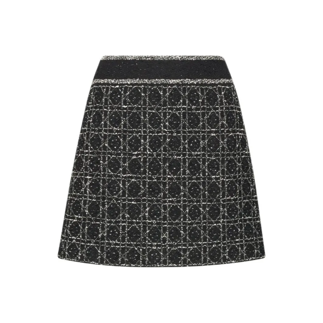 DIOR SS24 Casual Short Skirts Women's Black