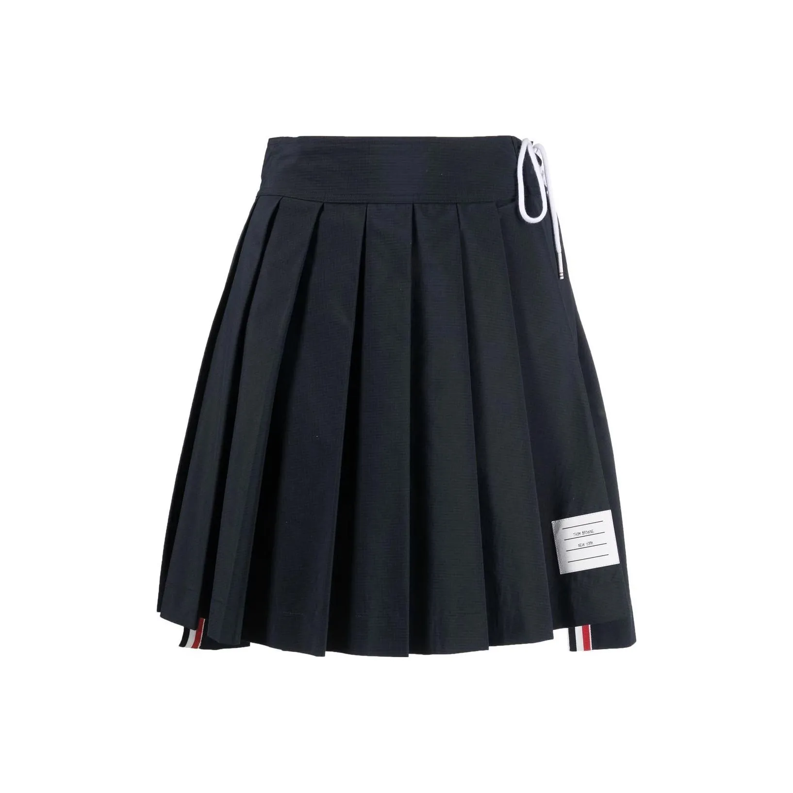 THOM BROWNE Pleated Drop-hem Mini Skirt