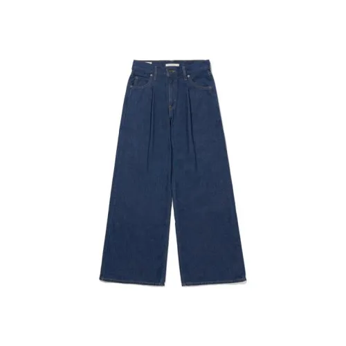 Levis Женские джинсы темно-синего цвета