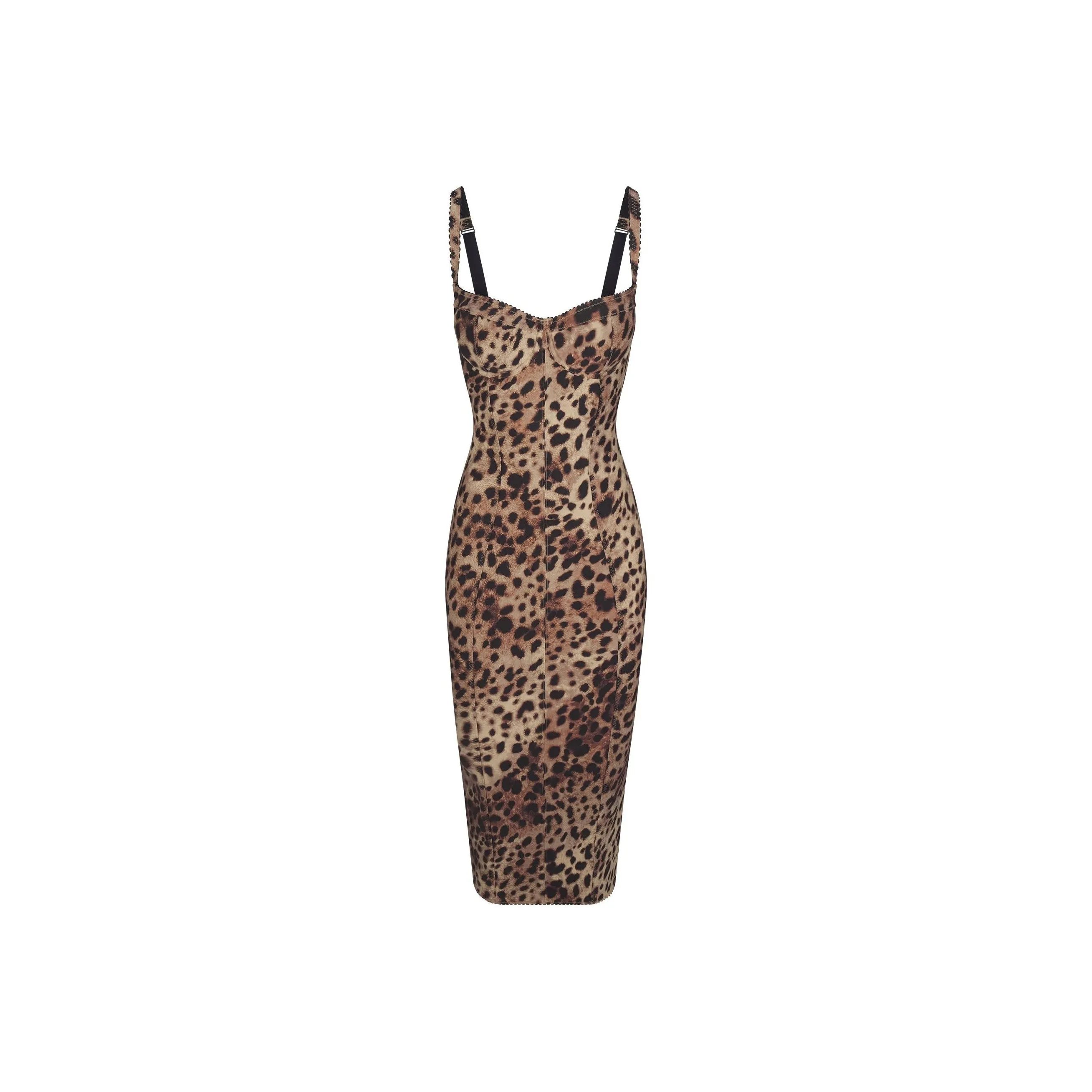 Skims Leopard print Corset Minidress