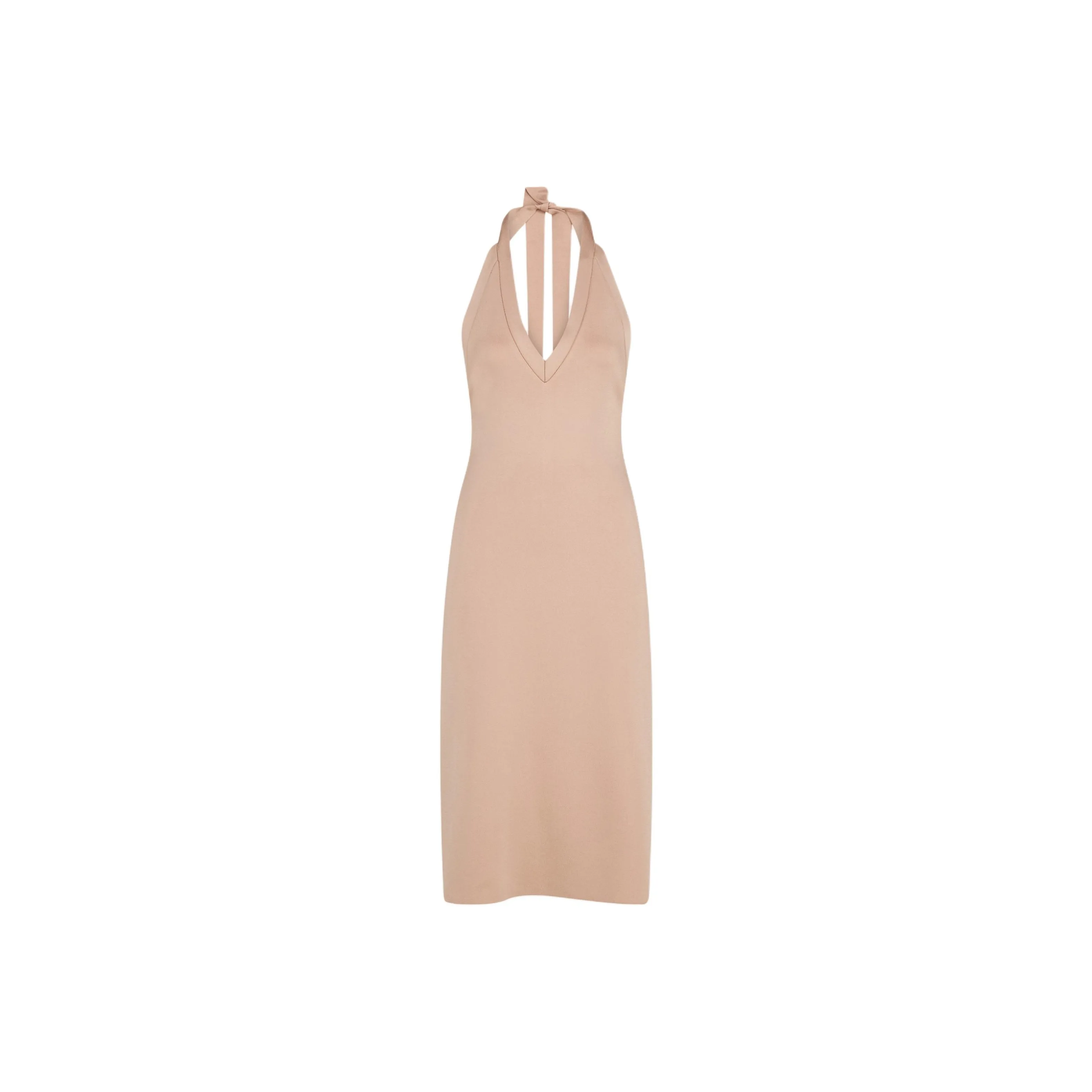 Ferragamo Knitted Halterneck Midi Dress