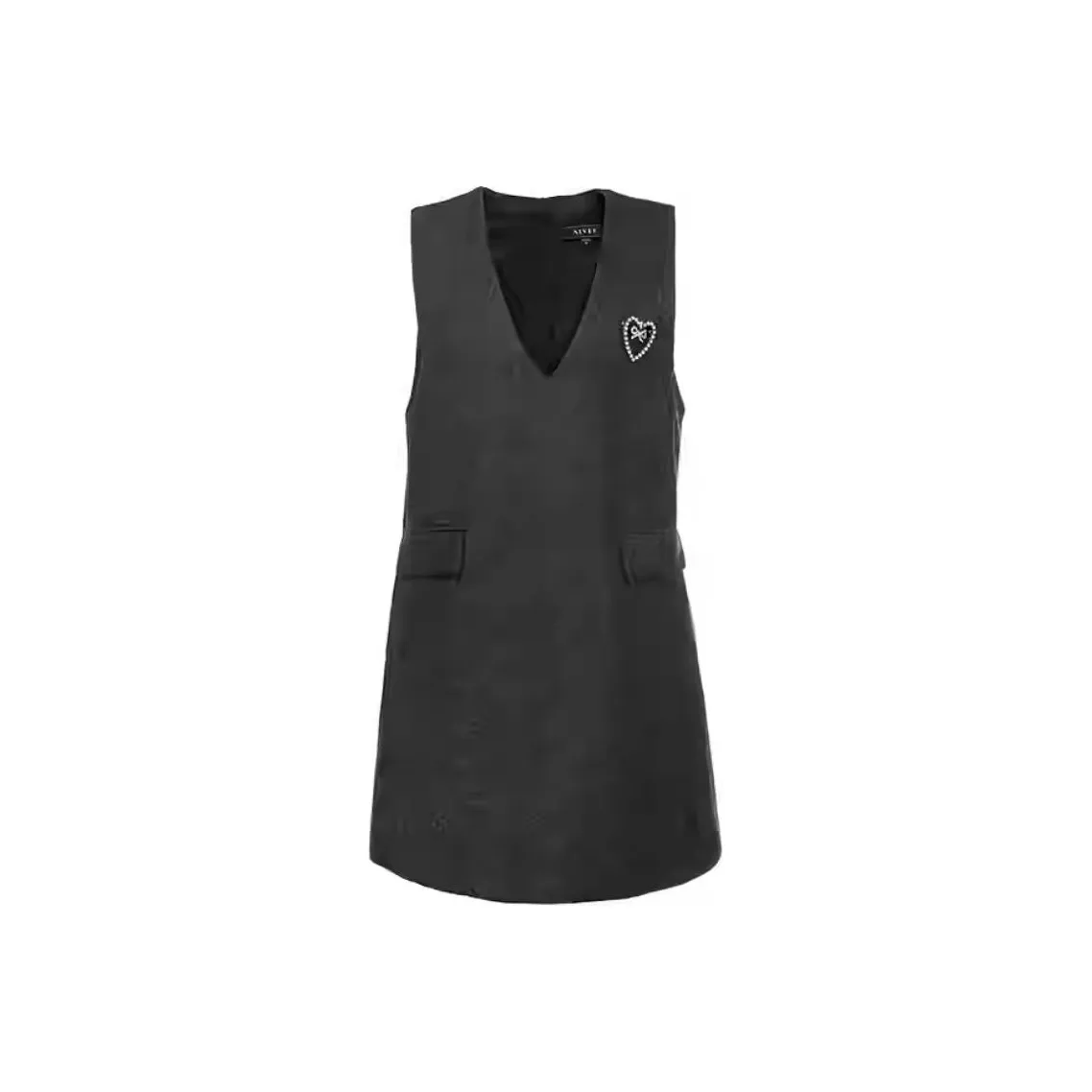 AIVEI Без рукавов Платье Женское Серое