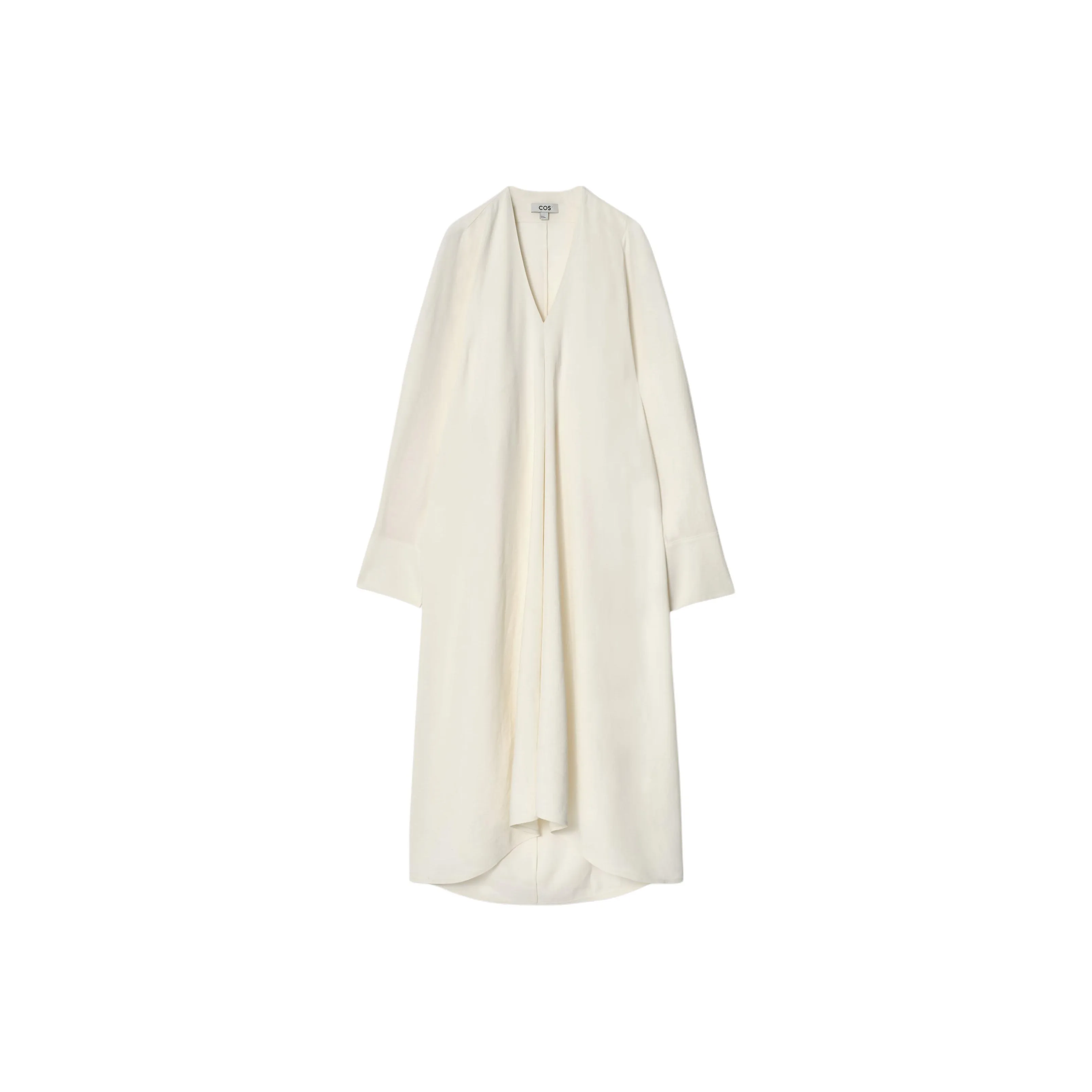 COS Long Sleeved Dress Women's Ecru
