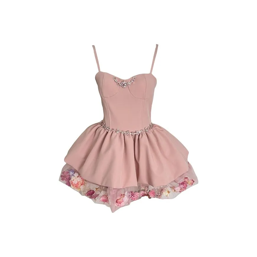 HUINIAN Юбка-платье Женское Розовый