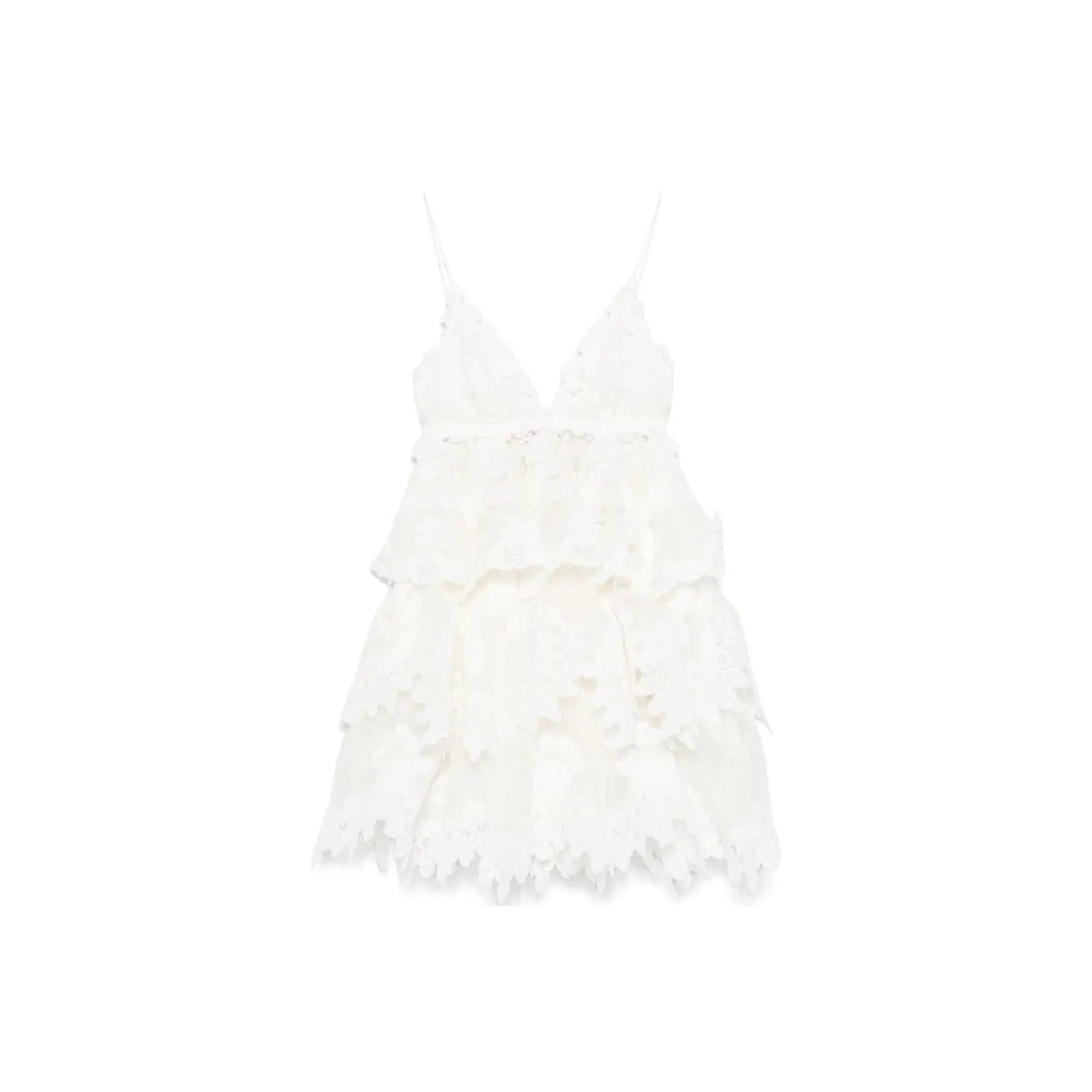 Zimmermann Crush Tiered Lace Dress