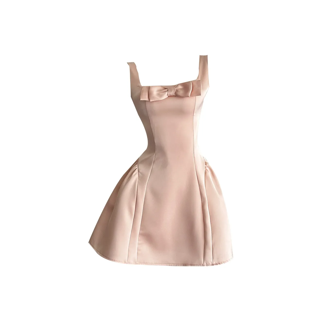 XUANSHU Без рукавов Платье Женское Розовое