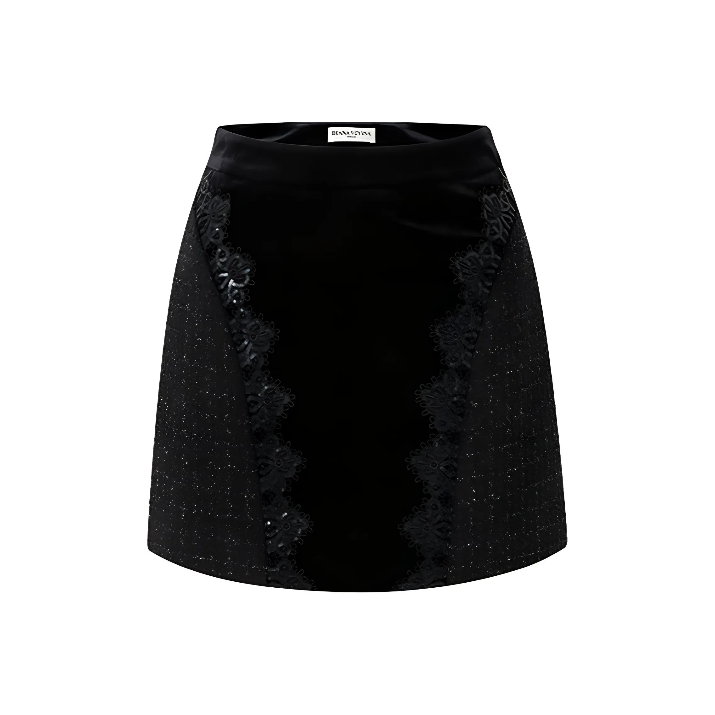 DIANA VEVINA Повседневные короткие юбки Женские Черный