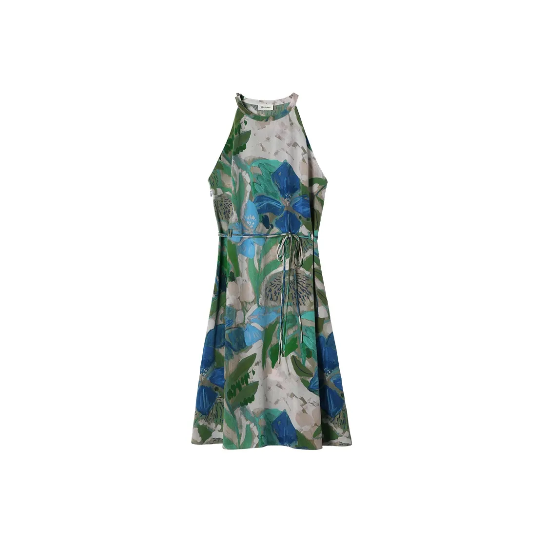 LILIXIUKE Sleeveless Dress Women's Oil Paintings Print