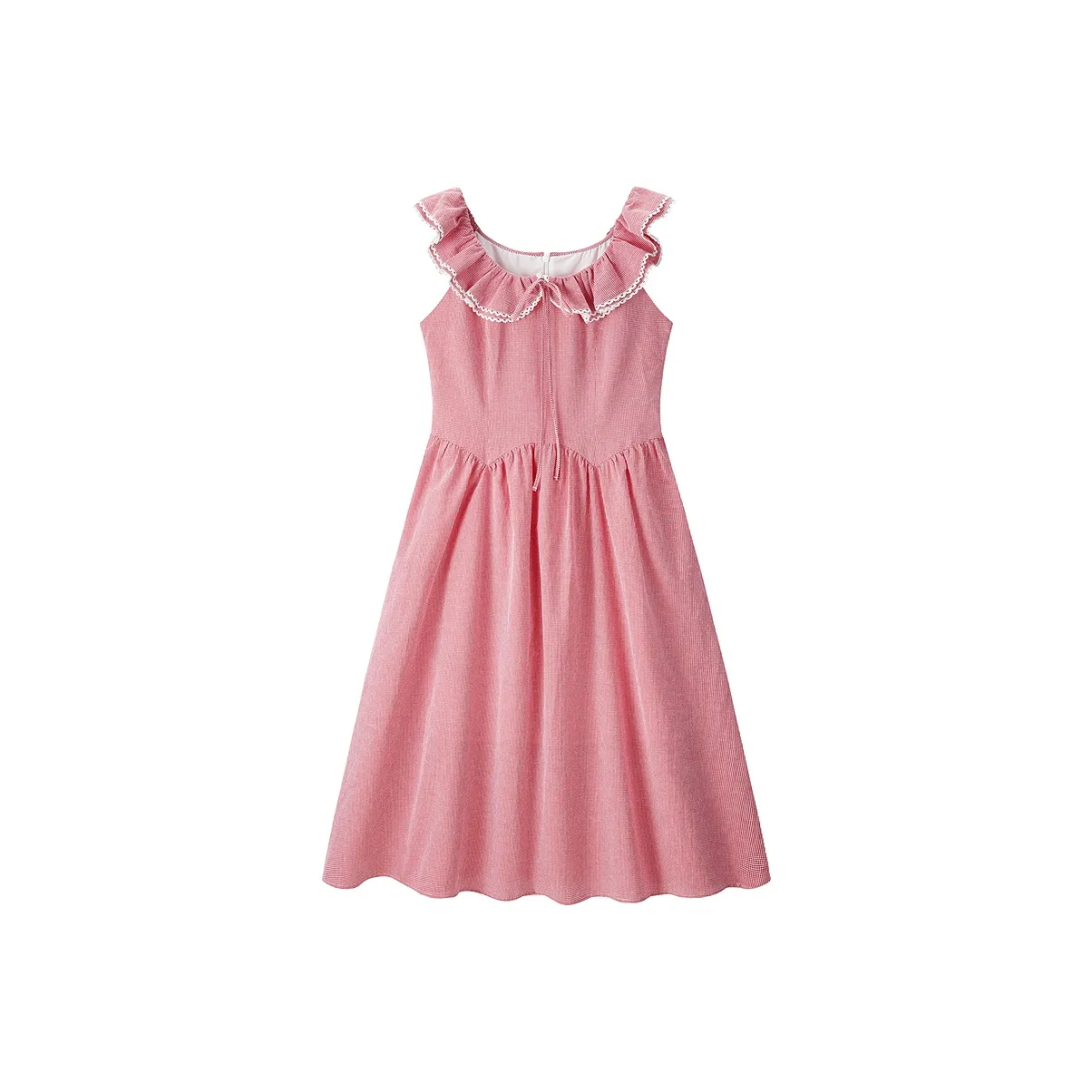 LEDIN Без рукавов Платье Женское Вишнево-красное