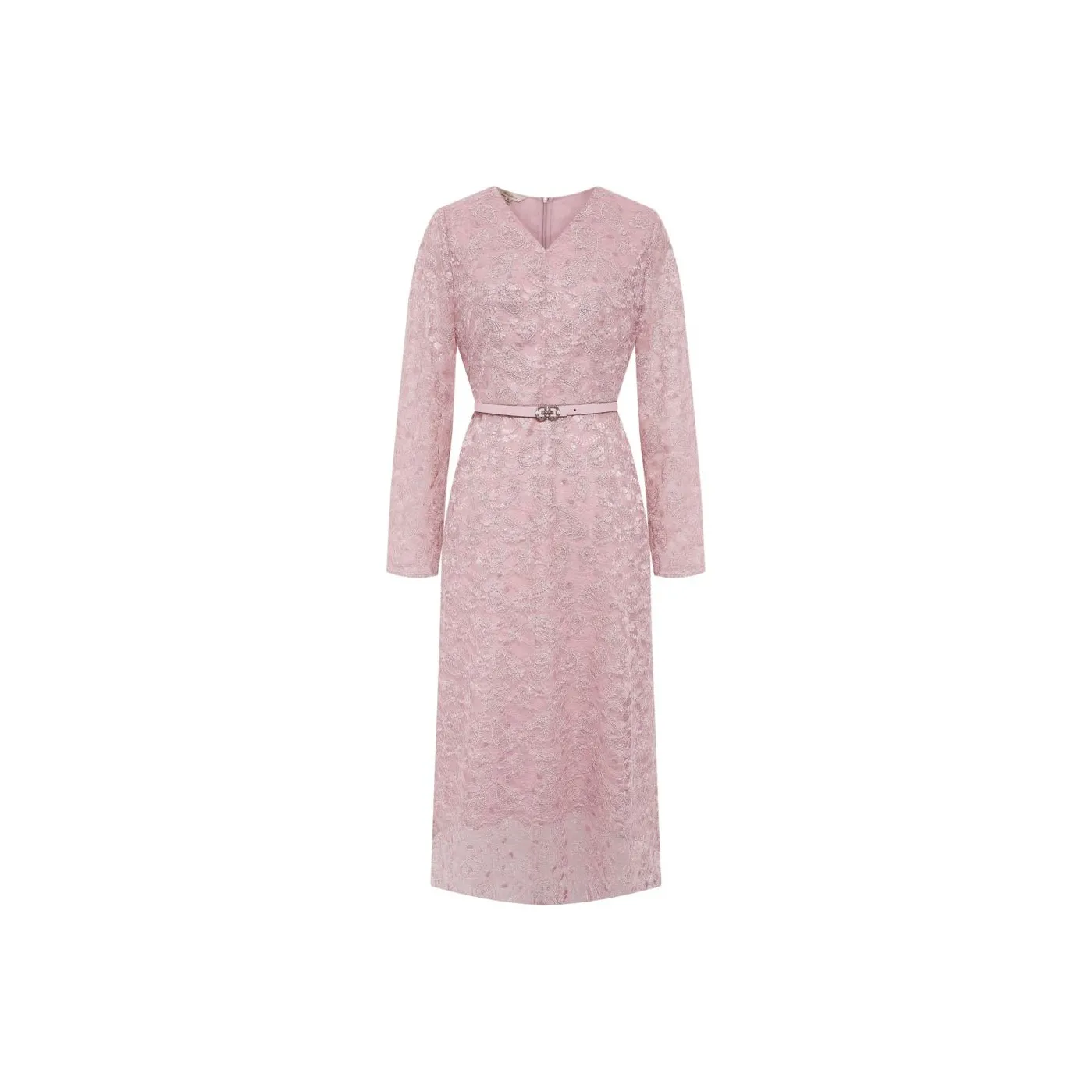 BBLLUUEE Long Sleeved Dress Women's Rose Pink
